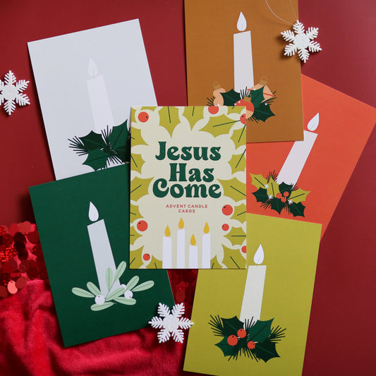Jesus Has Come Advent Candle Cards | For the Family