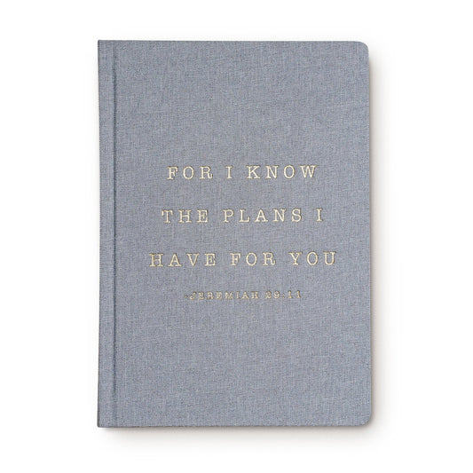 For I Know The Plans | Blank Fabric Journal