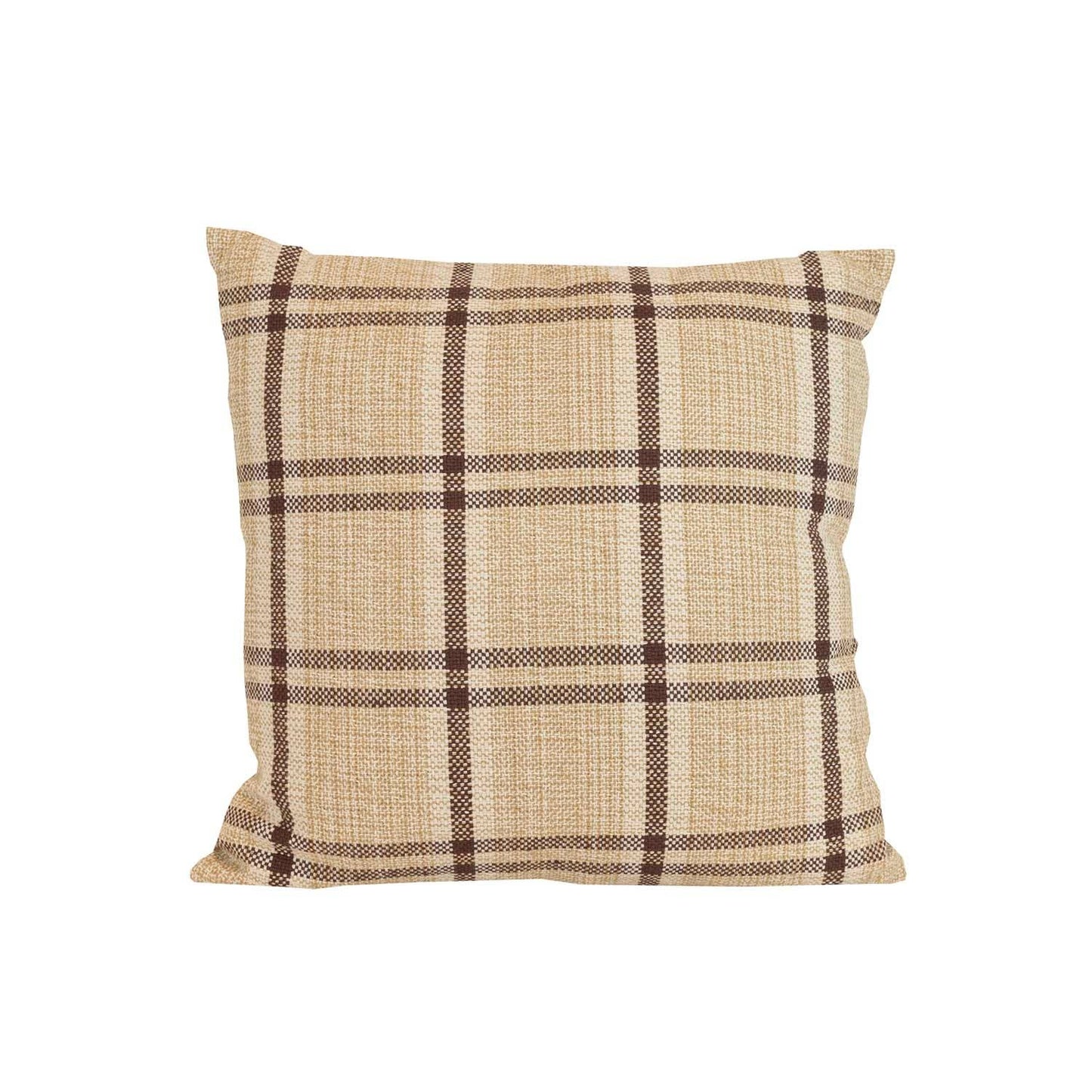 Mel 20x20 Woven Plaid Filled Throw Pillow Fall Decor
