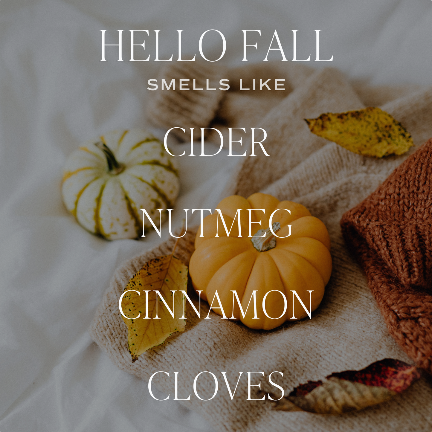 "Hello Fall" Hanging Car Air Freshener