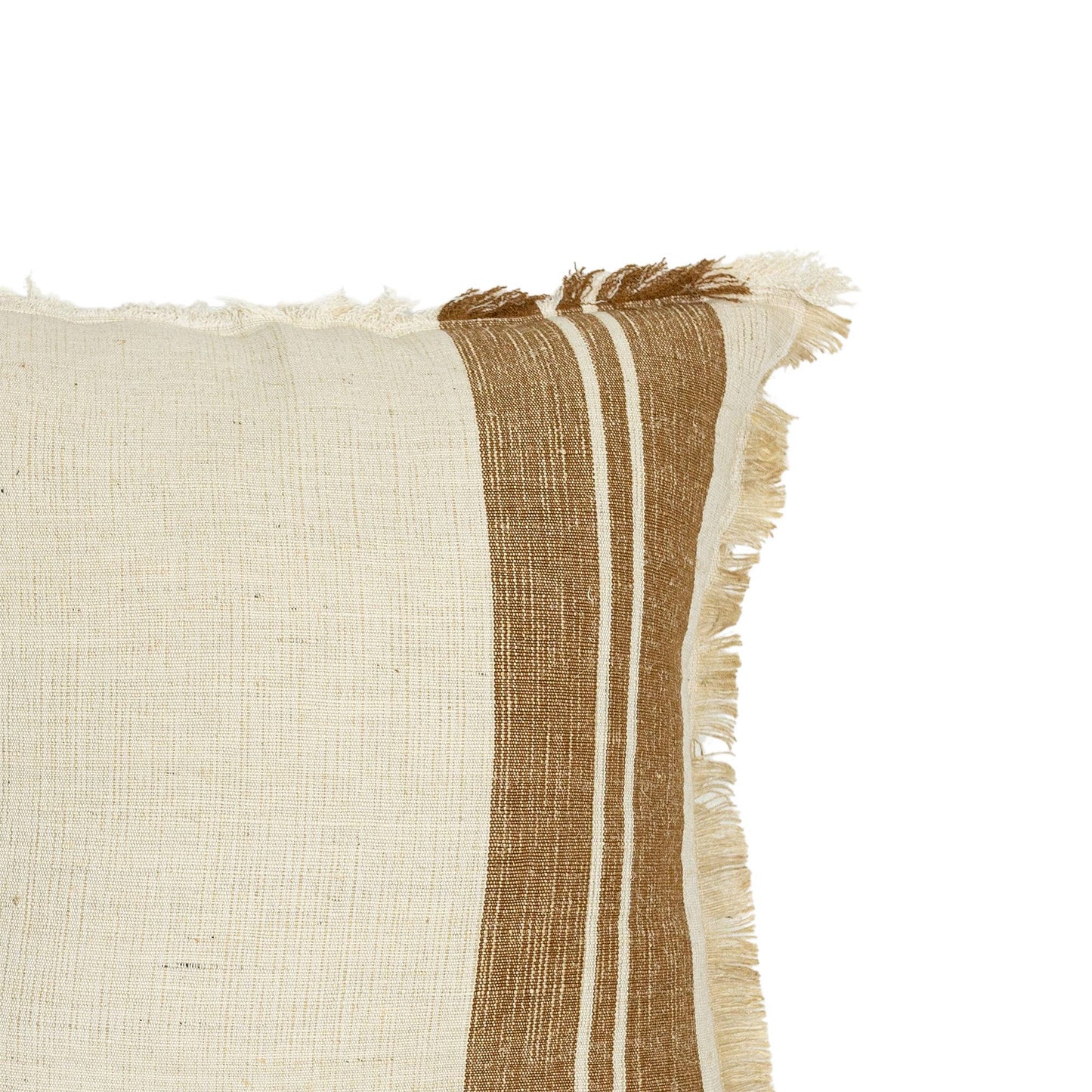 Edaline 20x20 Brown Striped Throw Pillow | Fall Decor