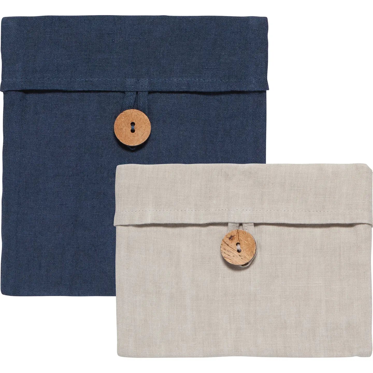 Nourish Midnight Blue Gray Snack Bag | Set of 2