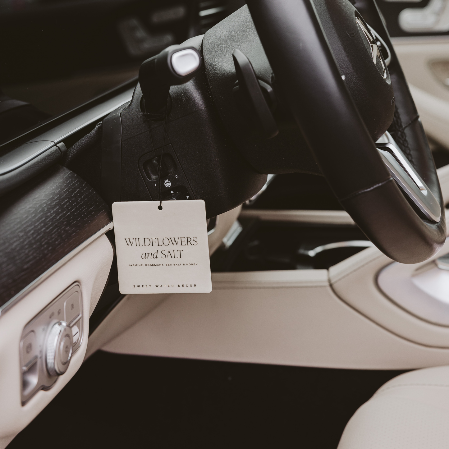 "Wildflowers & Salt" Hanging Car Air Freshener