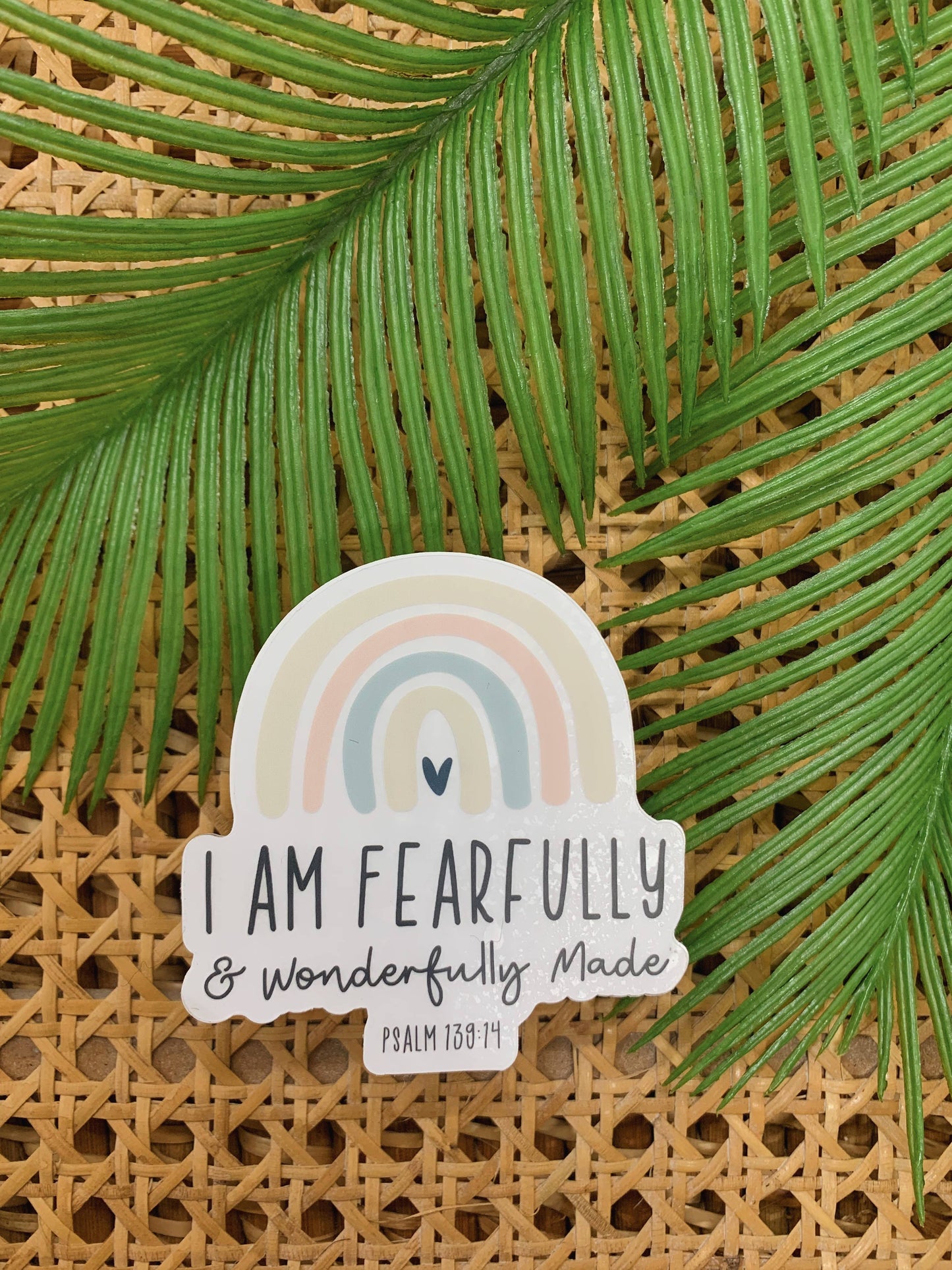 Fearfully + Wonderfully Made - Vinyl Sticker 3x3 in.