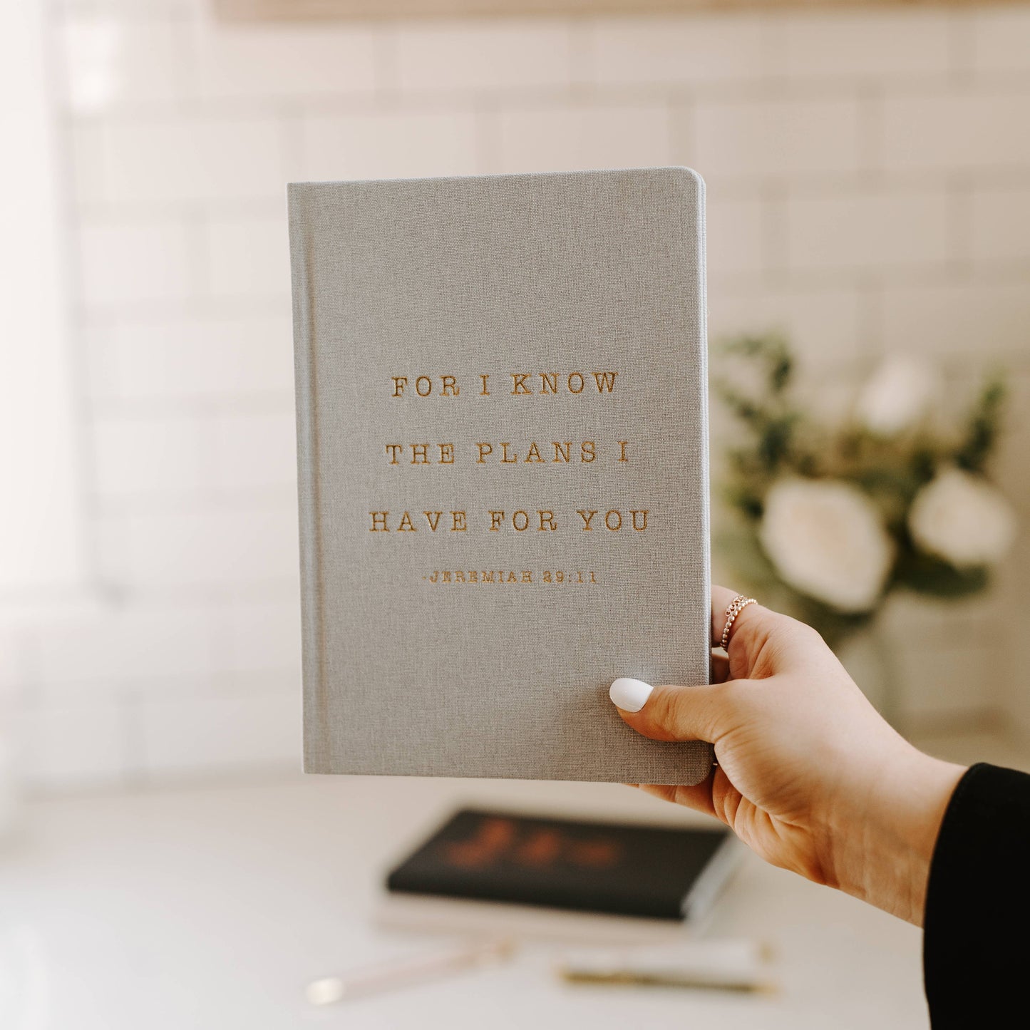 For I Know The Plans | Blank Fabric Journal