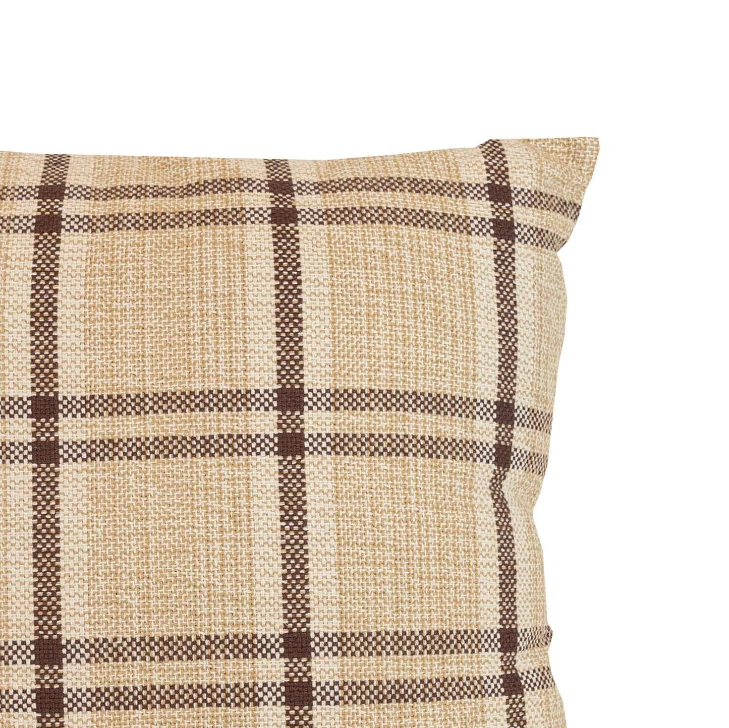Mel 20x20 Woven Plaid Filled Throw Pillow Fall Decor