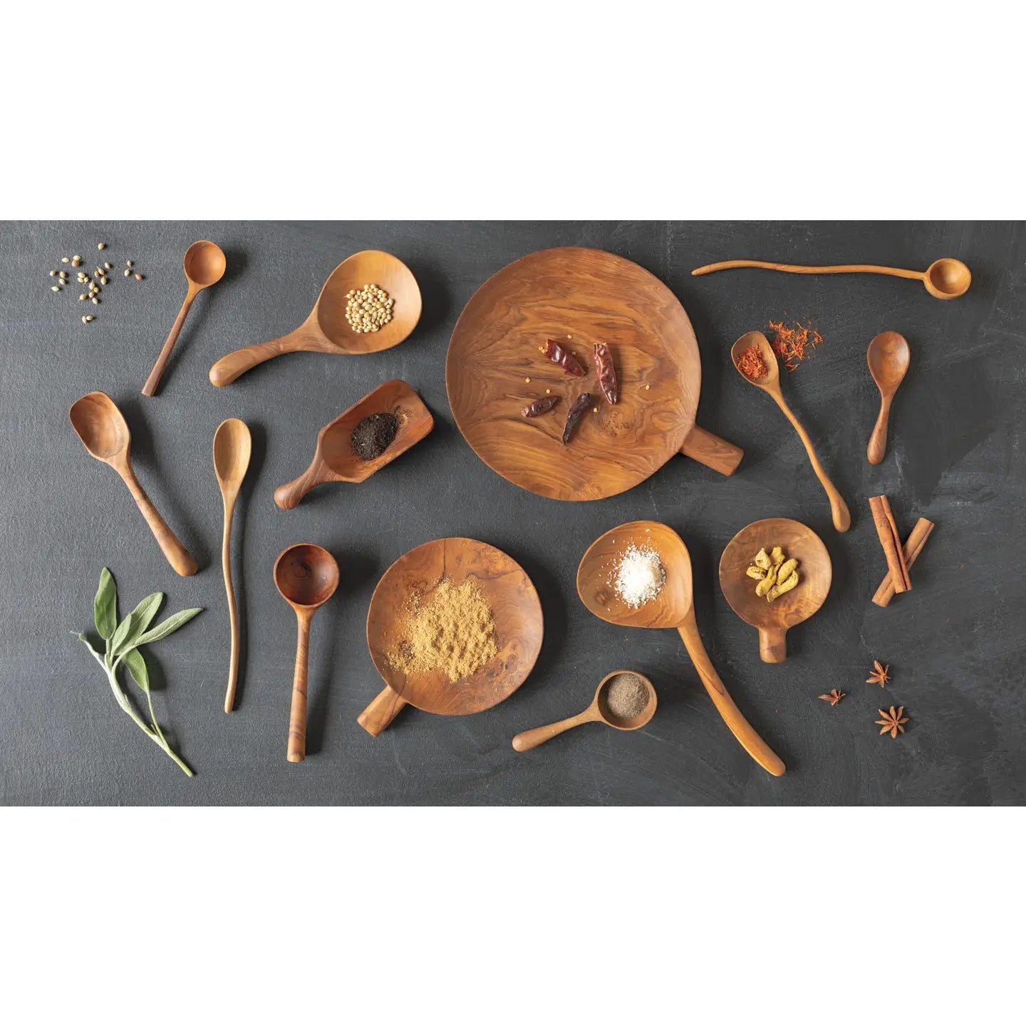 Teak Wood Corner Spatula