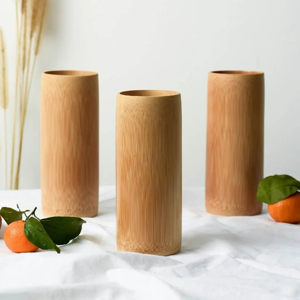 Wooden Bamboo Cup - Plastic-free | (17oz / 500ml)