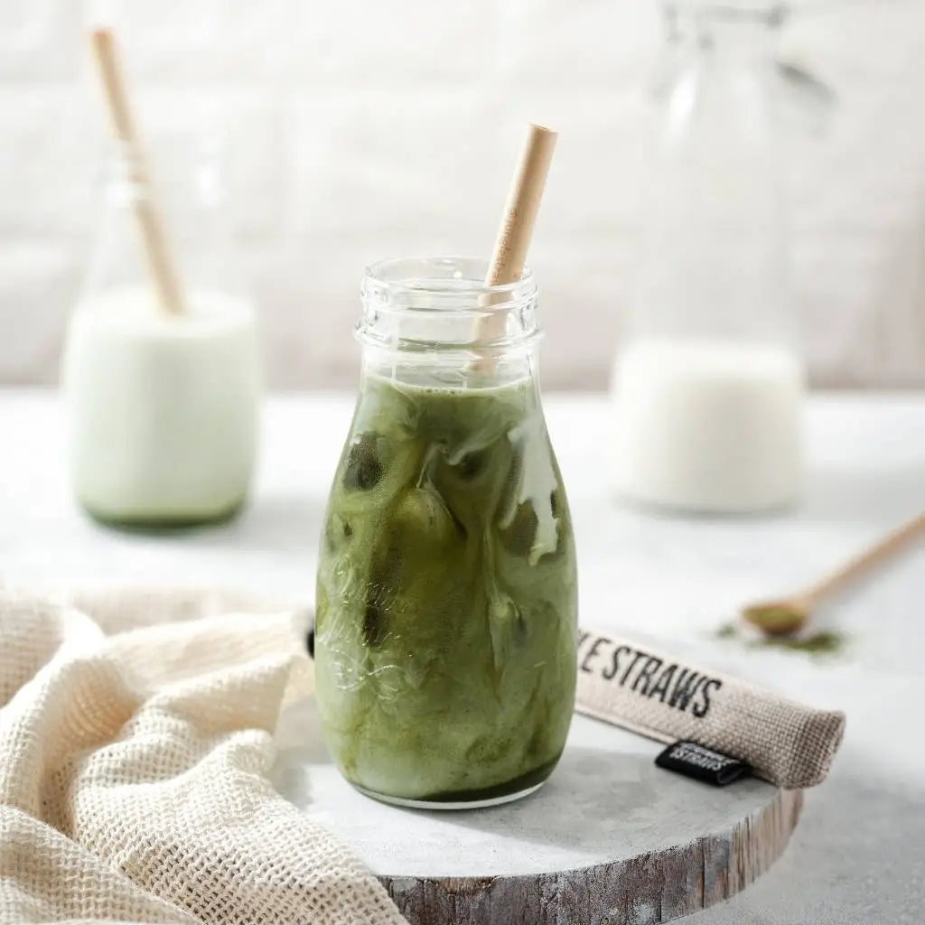 The Remain Co. Branded - Zero Waste Bamboo Drinking Straws - Reusable | Set of 2