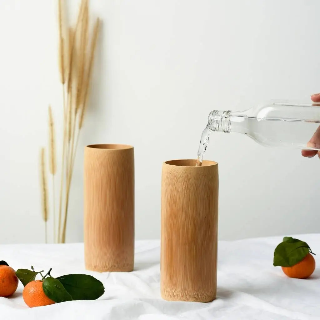 Wooden Bamboo Cup - Plastic-free | (17oz / 500ml)