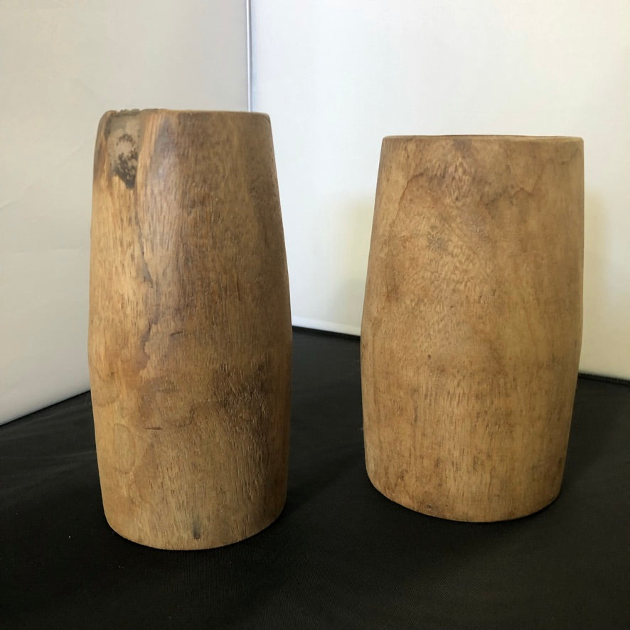 Vintage Wood Vase | Each one Unique