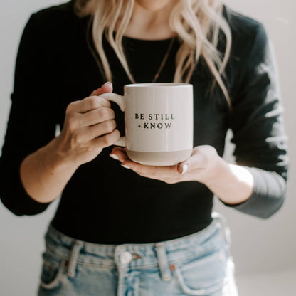 14 oz. Be Still and Know Stoneware Coffee Mug