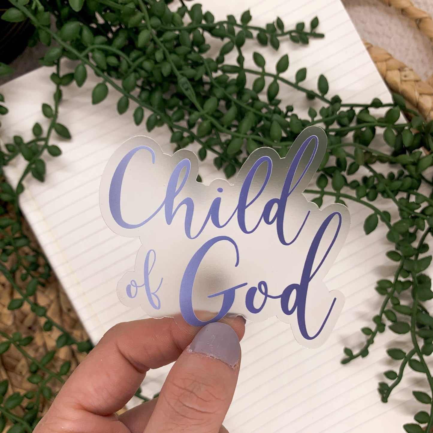 Child Of God | Christmas Vinyl Sticker - 3x3 inch