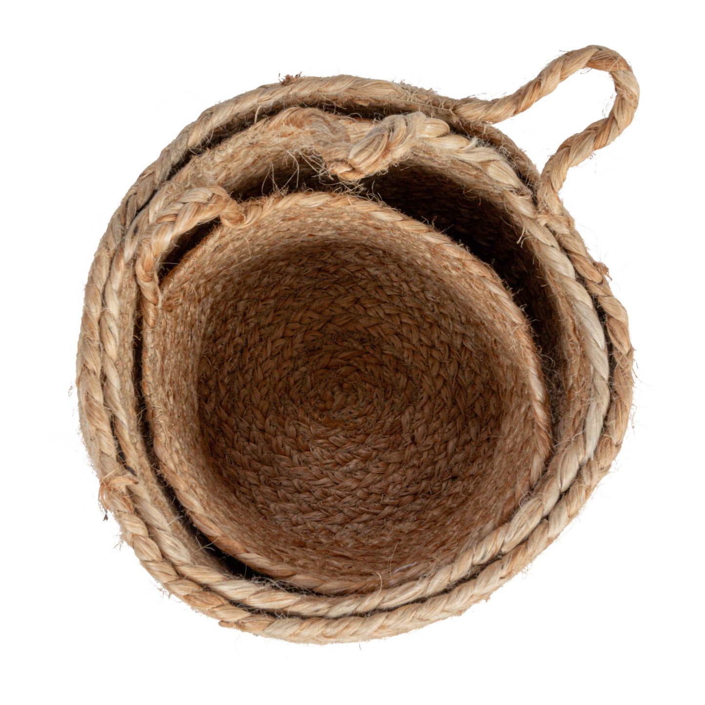 Braided Jute Nesting Baskets w/ Handle | 3 Sizes*