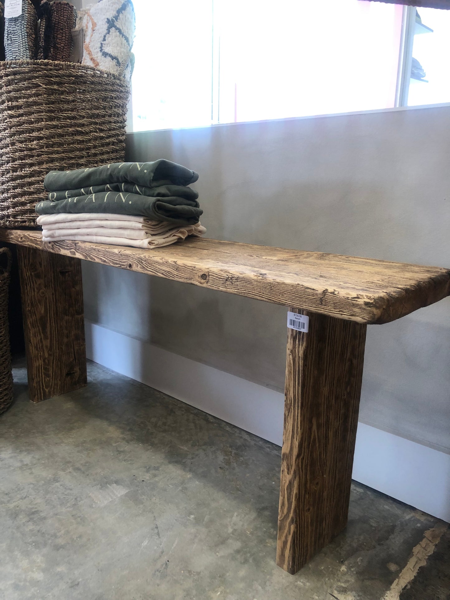 Locally Made Wooden Bench