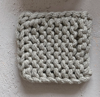 Cotton Crocheted Coasters, Set of 4 | 4 Color Options