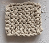 Cotton Crocheted Coasters, Set of 4 | 4 Color Options