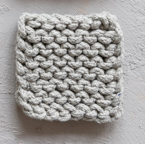 Cotton Crocheted Coasters, Set of 4 | 4 Color Options