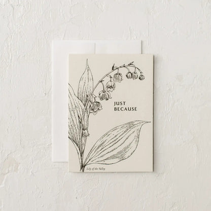 Letter Press Botanical Folded Cards - Multiple Designs