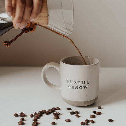 14 oz. Be Still and Know Stoneware Coffee Mug