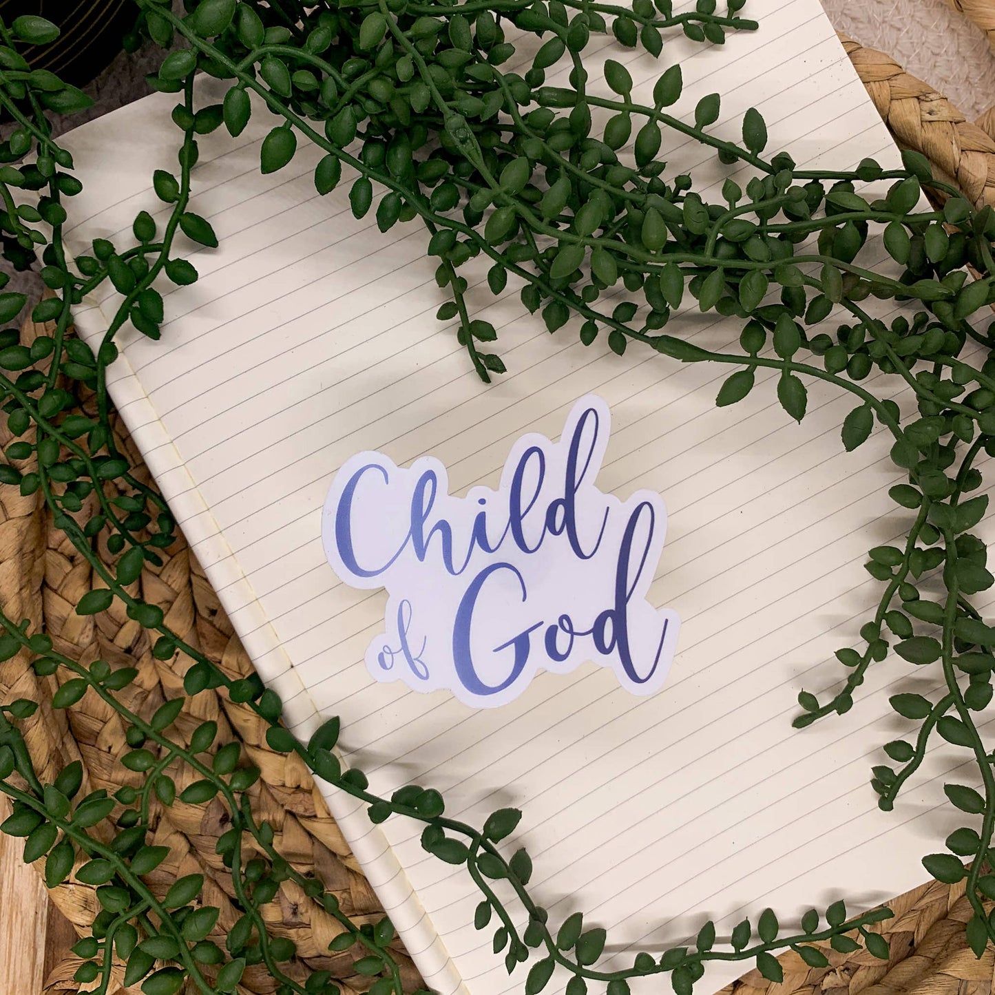 Child Of God | Christmas Vinyl Sticker - 3x3 inch