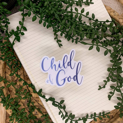 Child Of God | Christmas Vinyl Sticker - 3x3 inch