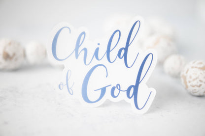 Child Of God | Christmas Vinyl Sticker - 3x3 inch