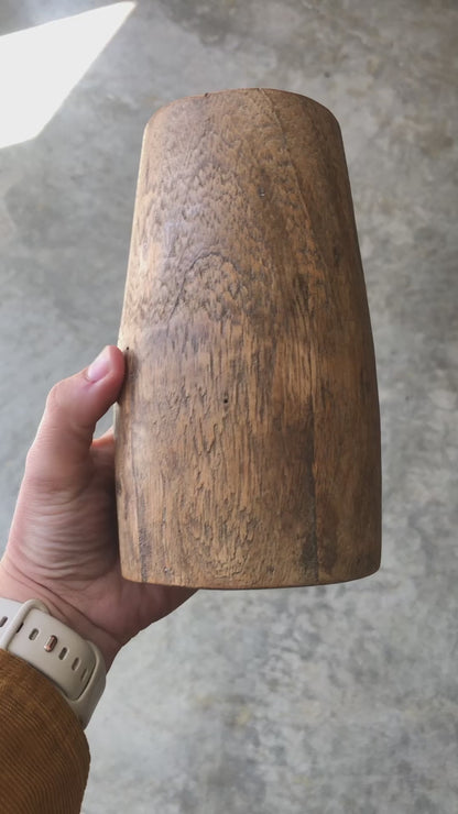 Vintage Wood Vase | Each one Unique